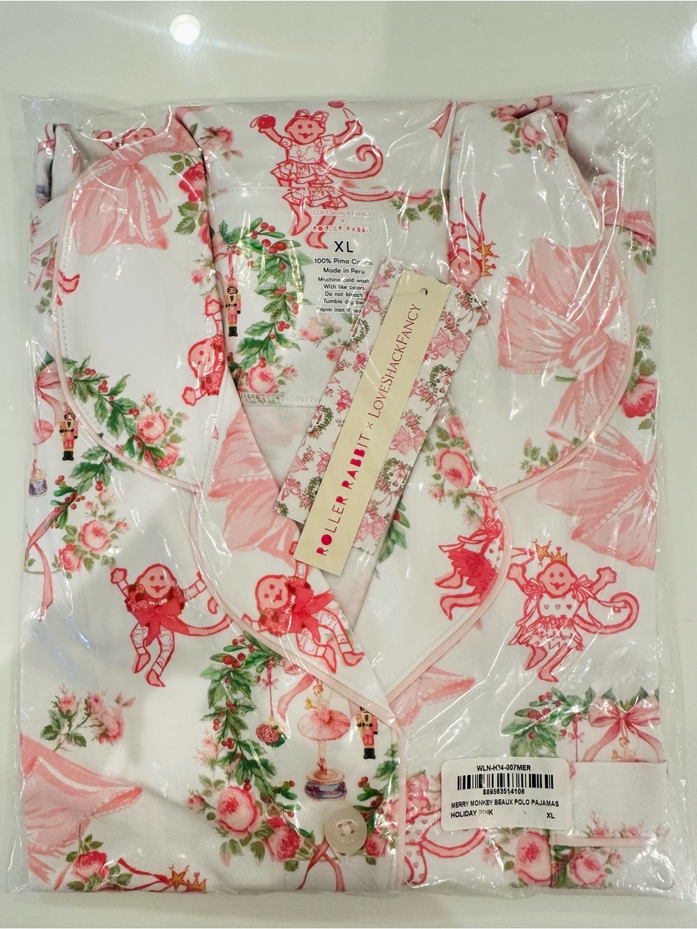 Roller Rabbit x Loveshackfancy Merry Monkey Beaux Polo Pajama Set